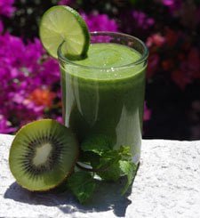Spinach-Pear-mint-smoothie